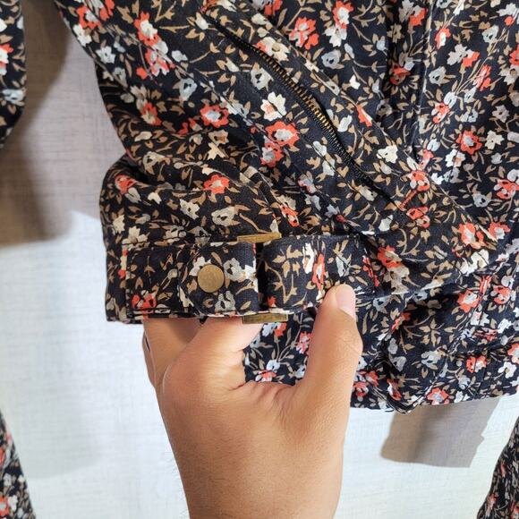 Anthropologie Hei Coat Womens 8 Floral Jacket Blazer Pockets Full Zip Collar - Picture 2 of 12